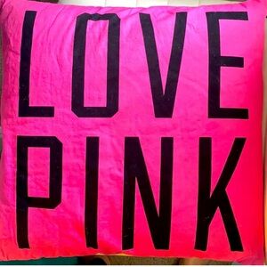 VS PINK THROW PILLOW COVER / CASE